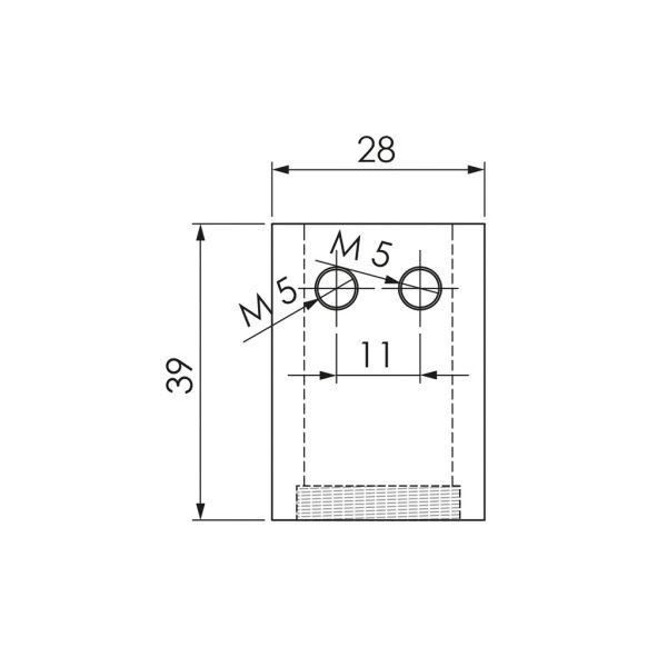 Wand-Decken-Boden-Anschluss, quadratisch Chrom für Dusch-Stabilisierungsstange von TARNIT GmbH - DIE Glaserei